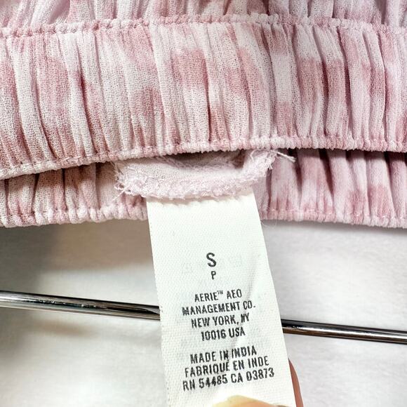 Aerie Pink Leopard Print Tiered Maxi Skirt Small - Picture 8 of 8